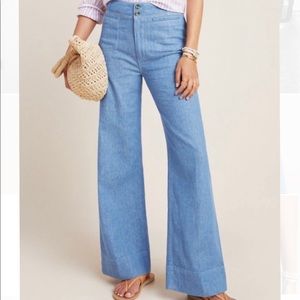 Anthropologie Pilcro High-Rise Wide-Leg Jeans
